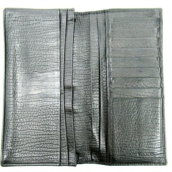 Salvatore ferragamo long pills Gunchini canvas ~ leather Auth used T10106 - Picture 5 of 8